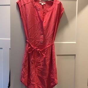 Belted dress with pockets